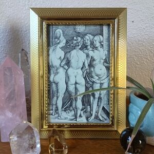 Vintage Brass Frame with Dürer Art